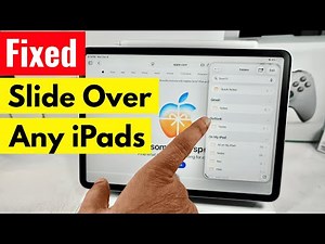 Fix Slide Over Not Working in iPadOS 26.2 (ANY iPad)