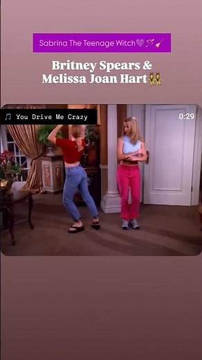 "Sabrina The Teenage Witch"💜🪄🧹 ~ Dancing Scene of Melissa Joan Hart & Britney Spears👯‍♀️ :)