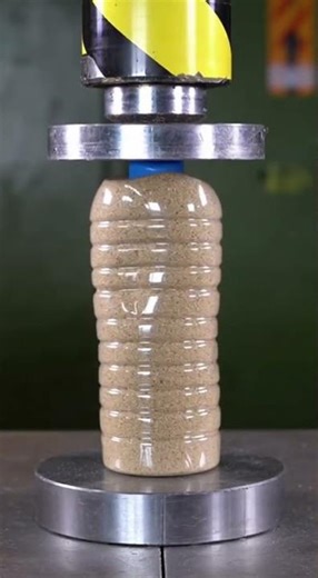 Sand-Filled Bottle Explodes Under Pressure 💥🤯