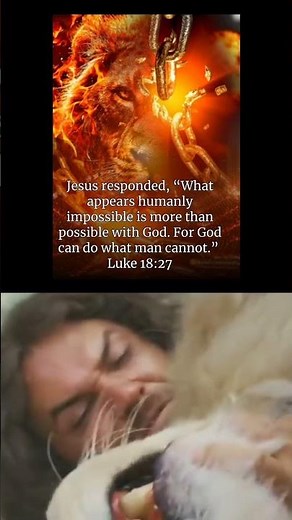 The Epic Fight Scene Between Samson and a Lion, Samson uses his Godly Strength against the Lion