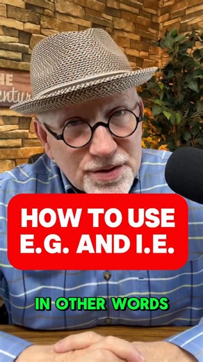 Wordman Books on Instagram: "How to use E.G. and I.E. Another English lesson from The Word Man, your most entertaining English teacher! #learnenglishonline #grammar #englishteacher #englishgrammarlesson"