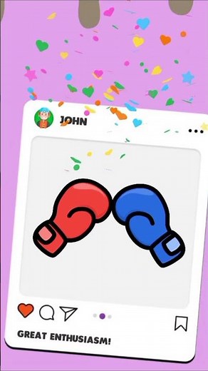 How to Draw Boxing Gloves 🥊✨ Easy Coloring Tutorial