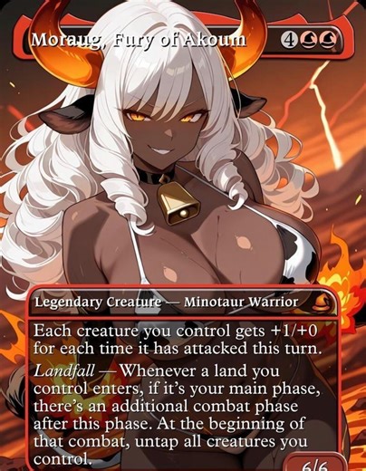 Moraug Fury of Akoum Mtg Card Handmade Edh Commander Land - Etsy