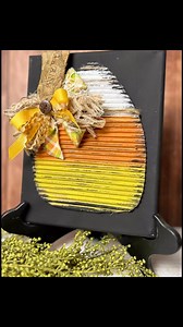 Let’s make a cardboard candy corn! This is an easy, fun project to make. For a list of supplies comment “Candy Corn” in the comments. #HalloweenDecor #candycorn #diyprojects #falldecor #summerween #EasyCrafts | ShesCrafty USA