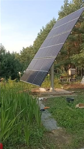 Solar tracker installation #solarsystem #solarpower