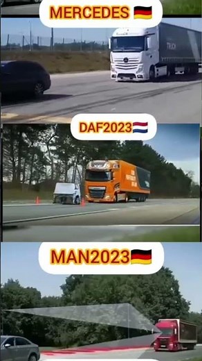 TRUCK SAFETY WAR! DAF vs MAN vs Mercedes — The Braking Test That Shocked the World! 🔥😱