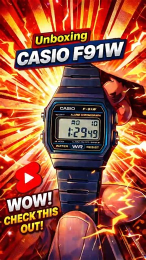 Casio F-91W Unboxing | The Legendary Digital Watch ⌚🔥 #Shorts