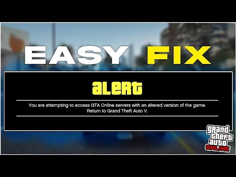 FIX ALTERED VERSION ERROR IN GTA V!