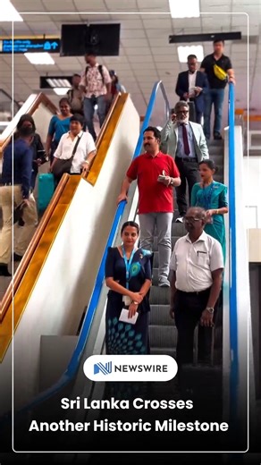 Newswire on Instagram: "As Sri Lanka surpassed its all-time tourism record with 2,333,797 visitors in 2025, Sri Lanka Tourism marked the moment by welcoming Mr. Felix Beslin Pereira, Mrs. Reena Fernandez and Ms. Ann Cristina Pereira — a family from Thiruvananthapuram, India — at Bandaranaike International Airport. Arriving on SriLankan Airlines flight UL 162, the family was recognised as the symbolic milestone guests, putting real faces to a record-breaking year for Sri Lanka tourism 🌺"