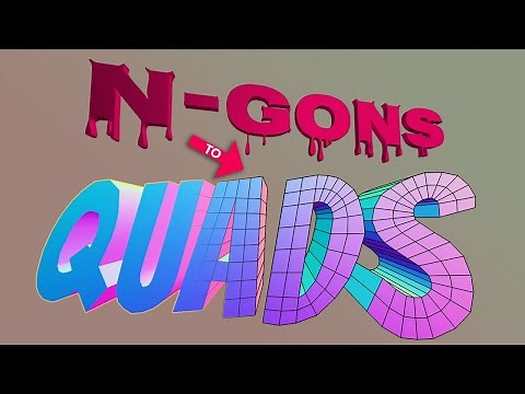 Blender Secrets - 5 minutes of N-Gons to Quads tips