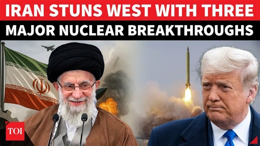 19K views · 206 reactions | #Iran has announced three major #nuclear achievements, defying #DonaldTrump's diktat against rebuilding nuclear program. According to the Iranian media, Tehran announced the launch of first indigenous accelerator. Watch | The Times of India | Facebook