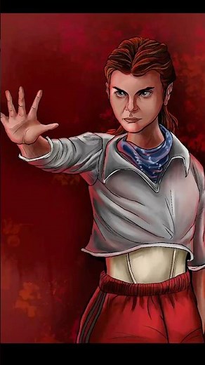 Drawing Eleven from Stranger Things 5 in Timelapse - Procreate Drawing #shorts #drawing #procreate