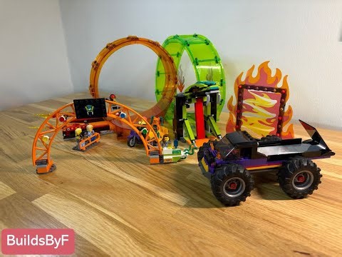 LEGO City 60339 Double Loop Stunt Arena - Relaxing Speed Build (No Talking, Only Music)