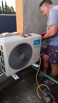 Two air conditioning; units Fedders & Midea