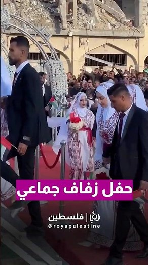 حفل زفاف جماعي في غزة#shorts #short #shortsclip #shortscraft