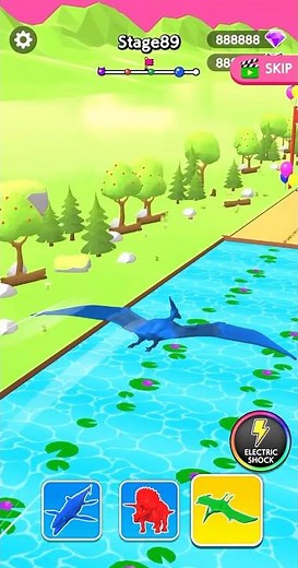 🎮 Dino Ninja Race Stage #89 🦖👑 #shorts #mobilegame #trex