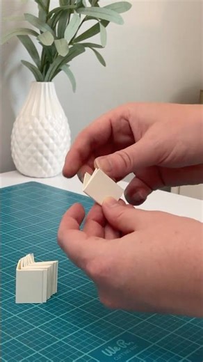 Folding Paper for a Tiny Book