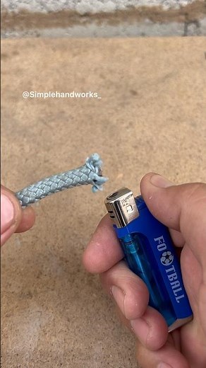 This Simple Trick Stops Rope Fraying #ropework
