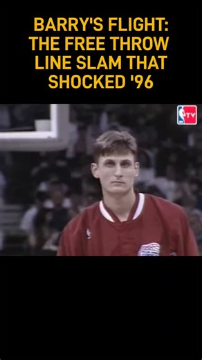 Historical Sports Goon on Instagram: "Flashback to 1996. The energy in the arena is electric. The stage is set. Then, a rookie phenomenon named Brent Barry steps up for the Los Angeles Clippers... and defies gravity! From the very free throw line, he explodes, soaring through the air for a perfect, career-defining slam! He didn't just compete—he sent a shot across the bow of the league, and he clinched the 1996 NBA Slam Dunk crown by repeating that iconic, impossible jump. Don't forget to follow