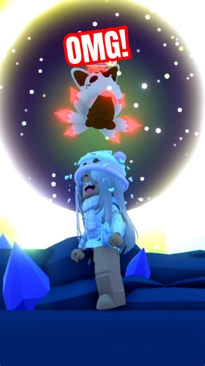 Making the first MEGA Latte Kitsune in adopt me! #shorts