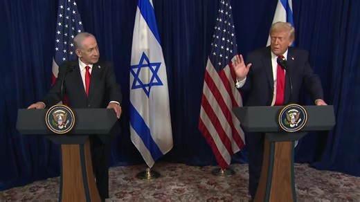 TRUMP & NETANYAHU | President Donald Trump and Israeli Prime Minister Benjamin Netanyahu host a press conference after their meeting at Mar-a-Lago. Read more: https://bit.ly/4bhqx74 | CBS 12 News