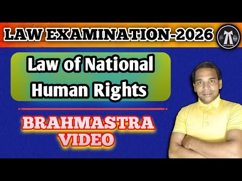 LLB 6th Sem Exam K‑6003 | National Human Rights Commission 2025 | CCSU #llbexams