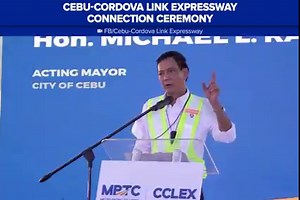 344K views · 10K reactions | A ceremony was held at the Cebu-Cordova Link Expressway on Friday after the main bridge was successfully connected. The CCLEX will connect mainland Cebu from Cebu City to Cordova town in Mactan Island and is expected to open to motorists in 2022. Get updates via Viber: https://bit.ly/36uQLSo Join us on Telegram: https://t.me/onenewsph | ONE News | Facebook