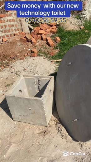 The old septic tanks is reversed in the new septic system known as Biodigester #