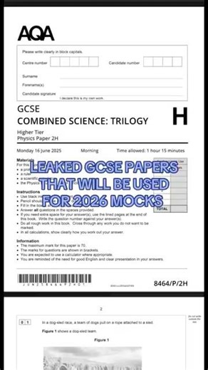 GCSE Science Papers that will be used for 2026 year 11 mocks #gcse #revision #gcsescience #shorts