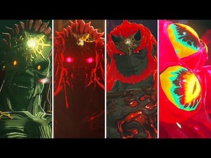 Zelda Tears of the Kingdom - All Ganondorf Boss Battle (HQ)
