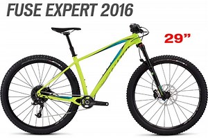 29" 6Fattie: ¡¡¡Dos bicis en una!!! Ahora al comprar una Fuse 2016, nuestra rígida de Trail con ruedas 6Fattie y revolucionario diseño de tirantes con forma de diamante, te la llevas con un juego de ruedas de 29” ya montado con cubiertas* Fast Trak y/o Ground Control (* modelo de cubiertas segúnb exixtencias). Consulta en tu Distribuidor Autorizado Specialized. • FUSE COMP RUEDAS 29”: 1.099,90 € PVP • FUSE EXPERT RUEDAS 29”: 1.299,90 € PVP | Specialized Bicycles
