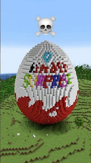 Minecraft Kinder Build Battle - Noob vs Pro vs Hacker vs God #shorts #minecraft