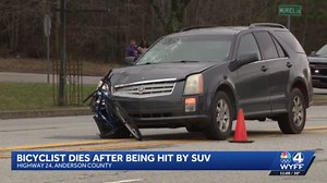 Bicyclist killed in Anderson County crash