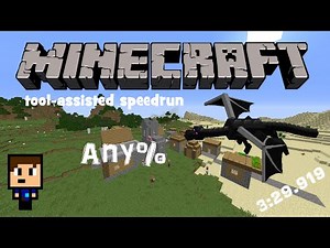 Minecraft Any% TAS - 3:29.919 IGT (Set Seed/Glitched)