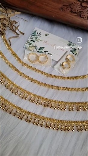 Pure panchaloha product's ✨ Bell anklets Toe rings WhatsApp 9494096676#panchaloha #anklets #toerings