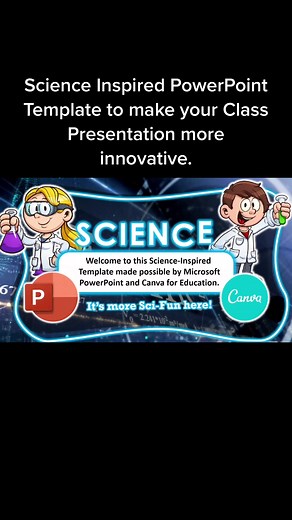 Science Inspired PowerPoint Template to make your class presentation more innovative. #scienceexperiment #education #powerpoint #powerpointtemplate #technology
