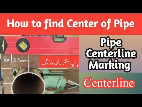 how to find center of Pipe | pipe centerline marking | pipe Center | @pipefitters