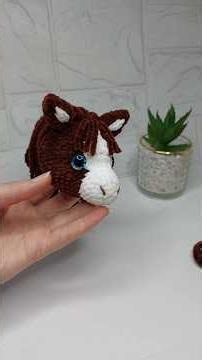 I was hanging up the horse's mane.🐴🧶 #crochet #horse #amigurumi #handmade