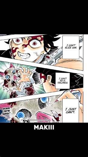 「 MANGA SPOILER 」The way inosuke pronounce tanjiro name correctly DEMON SLAYER #manga #shorts