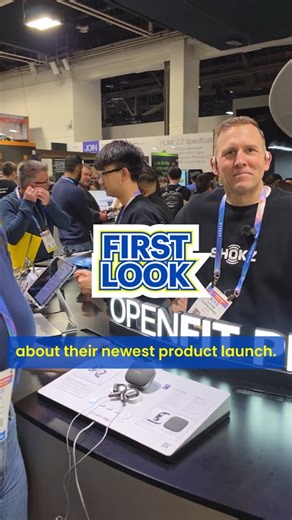 The world’s first open-ear headphones with active noise reduction have entered the chat. 🎧🔥 We’re live at #CES2026 with Shokz for a first look at the OpenFit Pro. Open-ear comfort noise reduction= the ultimate gym & commute flex. Pre-order yours today on BestBuy.ca #BestBuyCanada #Shokz #CES2026 #TechNews #OpenFitPro | Best Buy Canada