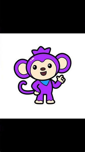 how to draw cute cartoon monkey || easy monkey drawing #monkeydrawing #ytshorts #shorts