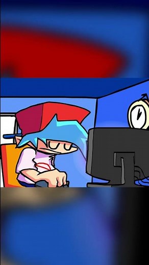 FNF: Boyfriend Got into Baldi's Basics Game [Animation] (Baldi's FUNKIN' Class 2.0) #shorts