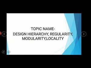 Design hierarchy/Lecture 9/VLSI