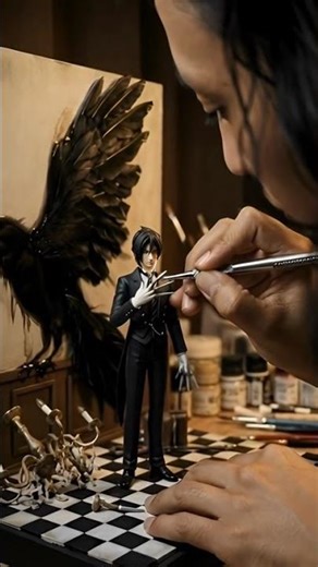 Pelayan Iblis: Teknik Bayangan Gagak dan Detail Perak Sebastian Michaelis (Black Butler).