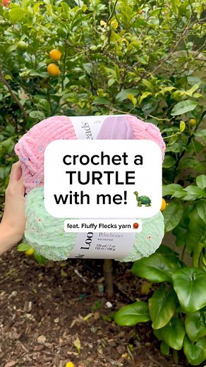 Crochet the cutest turtle with me! 🐢 Let me know what color combo I should make next! I used Fluffy Flecks yarn from Michaels to crochet this turtle. This limited time yarn is really easy to work with and I love all the pretty color options! The texture is like blanket yarn and the speckles throughout it are such a fun detail. Crochet pattern used: @aqcrochets (no sew turtle). This pattern is no sew and works up quick! #crochet #amigurumi #turtle #plushie #crochettutorial #crochetplushies | AQC