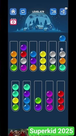 Level 679 Ball Sort Puzzle (Relaxing Sound)