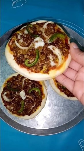 No Cheese 🍕 keema pizza using frozen pizza #food #ramzan #pizza #recipe