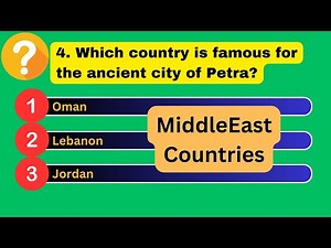 🌍 Middle East Countries Quiz - Test Your Knowledge! 🏜️
