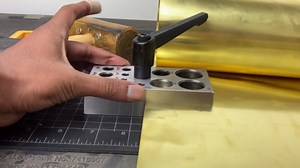 BENCH WIZARD 11 Piece Disc Cutter with Lever | Includes Round Punch Sizes1/8 to 1" | Heavy Duty Hardened Steel Construction | Cuts 14 Gauge Soft Sheet Metals | Great for Jewelry Making & Metalworking