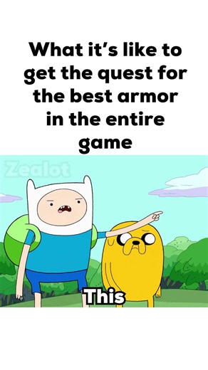 What it’s like to get the quest for the best armor in the entire game